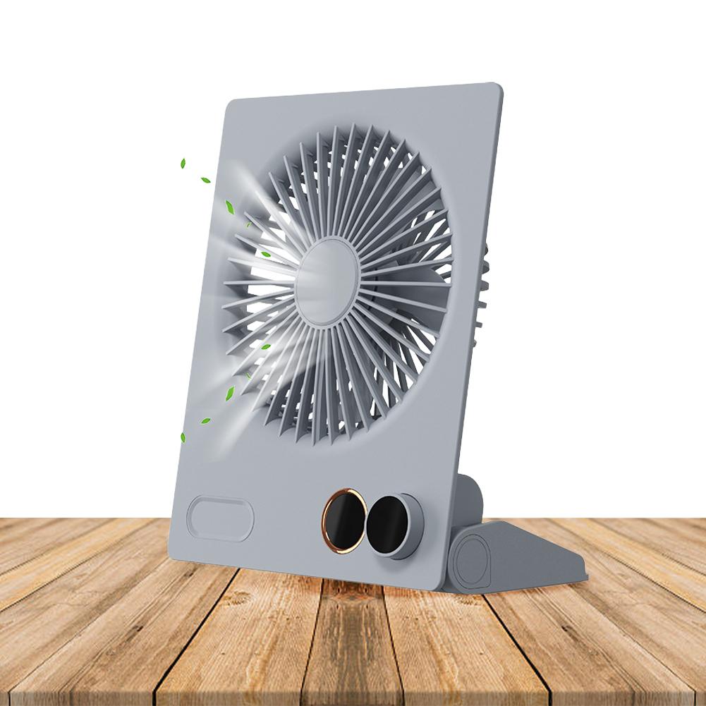 

Quiet Cooling Fan Air Circulator Fan with Remote Portable Desktop Flat Fan Timing & Adjusting Wind Speed for Bedroom Home Office бежевый