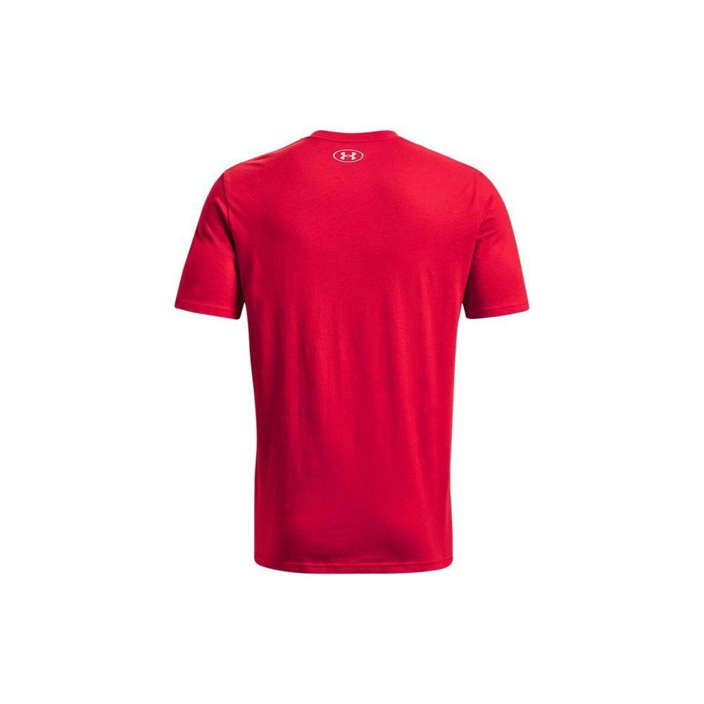 Under Armour Big Logo Print Sports Casual Crew Neck Short Sleeve T-Shirt Men Tops Red 1370520-600