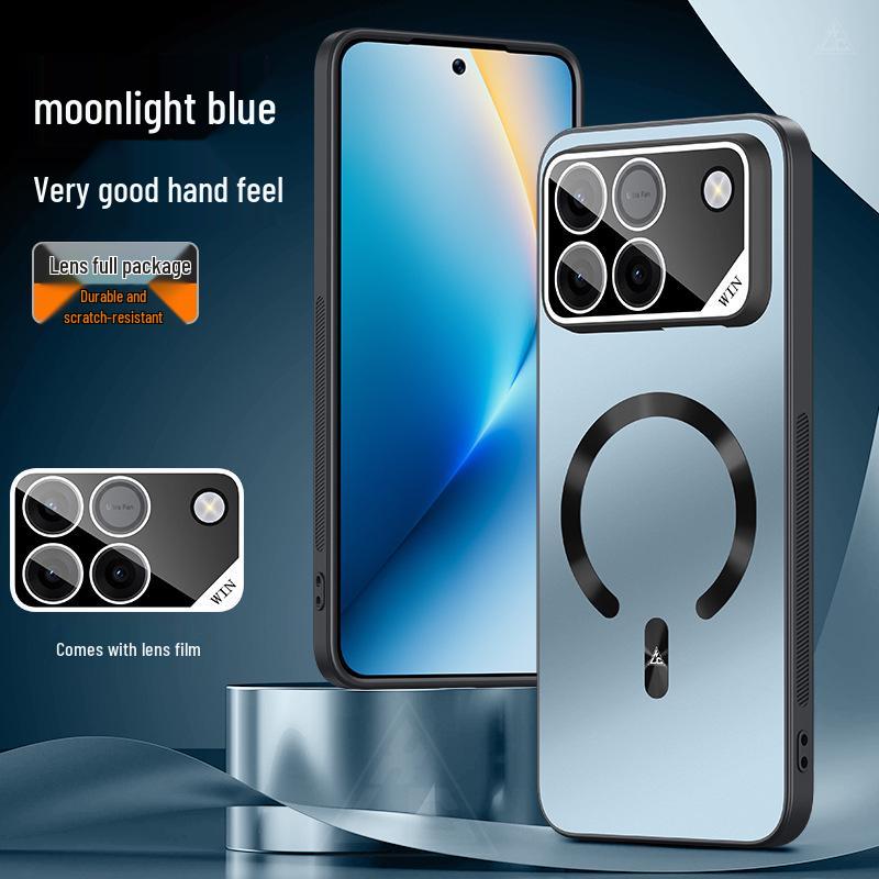 Honor WIN Phone Case - Magnetic Rotating Bracket, Ultra-thin, Full Coverage, Anti-drop, Frosted, Simple Protective Case
