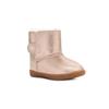 UGG Keelan Metallic Glitter Sheepskin Snow Boots Kids Boots Rose-Gold 1123351T-RGL
