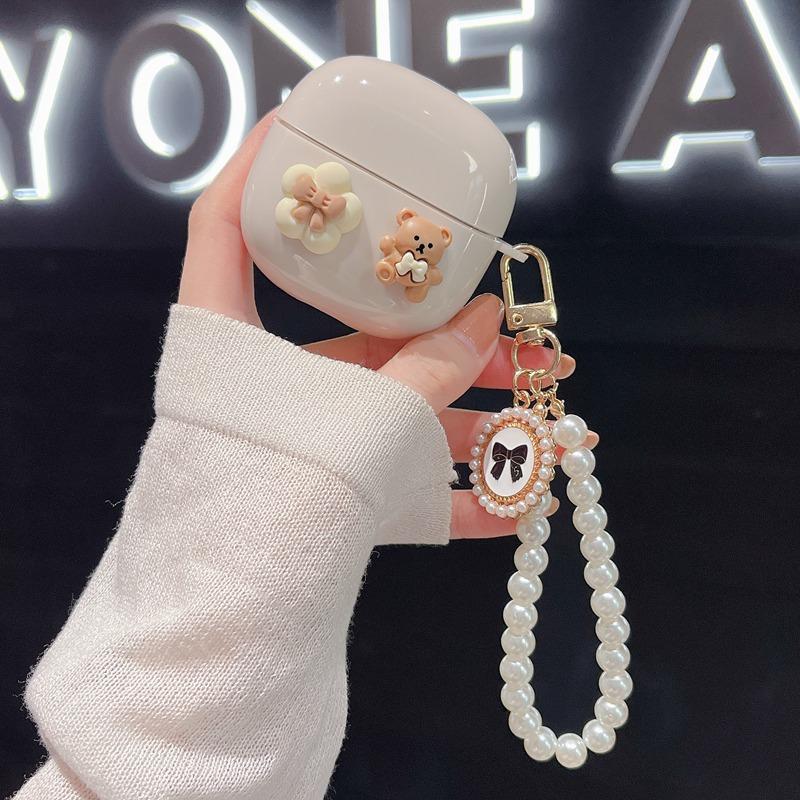 3D Bow Love Retro Earphone Case for Xiaomi Redmi Buds 6 Lite Bluetooth Headphone Charging Box Soft Cover Protective Case