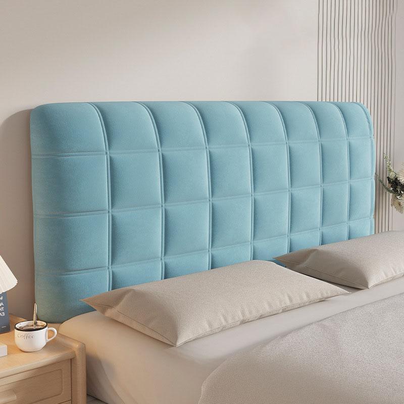 Velvet Bed Headboard Cover Slipcover Removable Washable Protector for Wooden Bed Renovation Decorative Headrest Home Decor