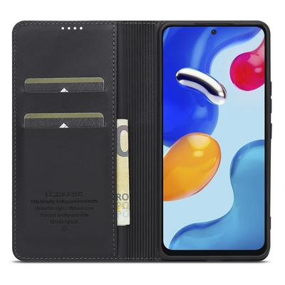 LC.IMEEKE L1 Serie für Xiaomi Redmi Note 12 Pro 4G/11 Pro 5G (Qualcomm)/11 Pro 4G (Mediatek) Hülle PU-Leder Brieftasche Ständer Handyhülle