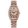 Vintage Quartz Ladies Watch With Steel Band And Water Resistance For Casual Wear