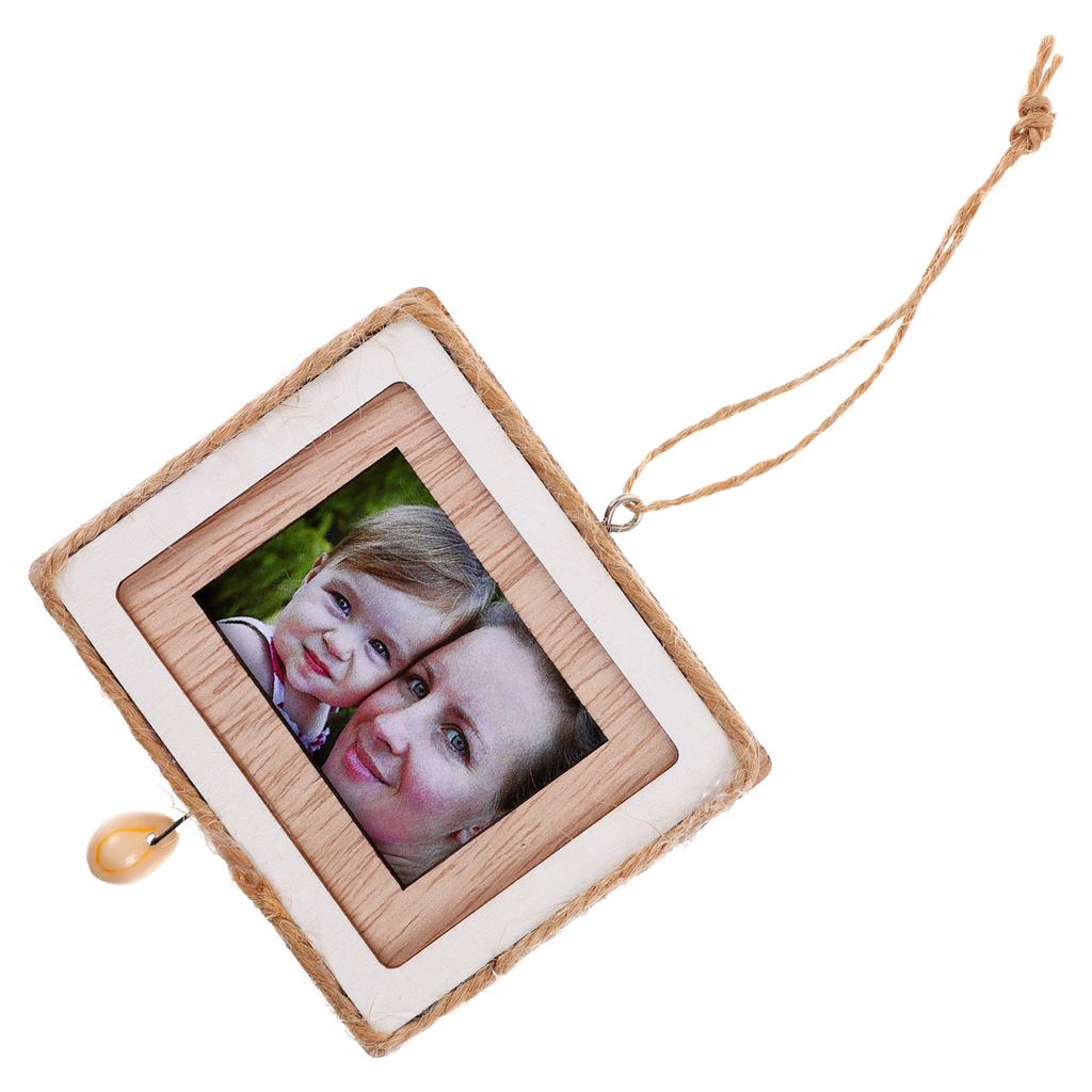 Valentines Day Frame Wooden Photo Pendant Ornament Craft Picture Frames Decorate