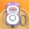 Flexible Case with Carabiner Protector Cover for Rings Charger Full Protections Case Scratchproof Shell