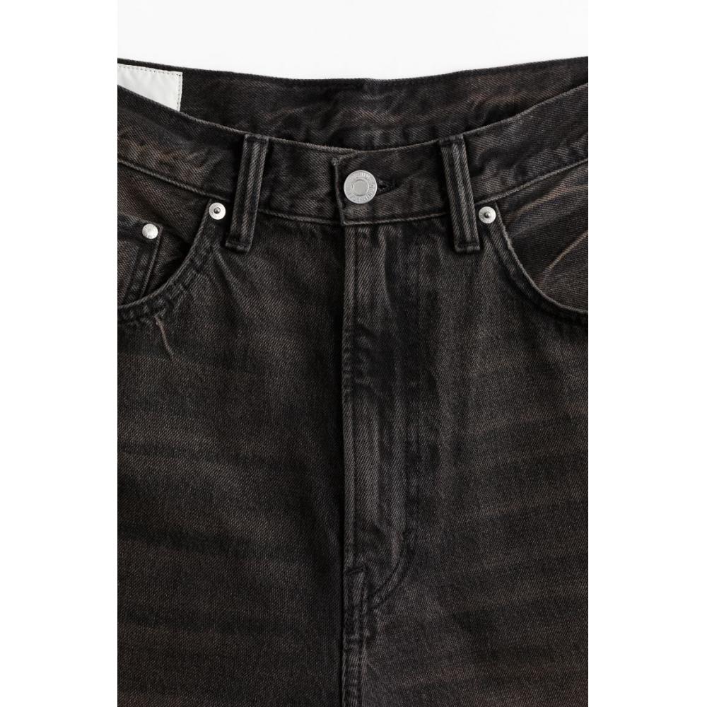 H M Super Baggy Jeans Black