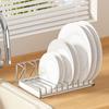 Space Saving Plate Draining Rack Stainless Steel Cutting Board Storage Rack Restaurant
