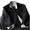 CleanFit Herren Retro Karomuster Stehkragen Jacke - Herbst/Winter Trendiger Baseball-Stil Mantel