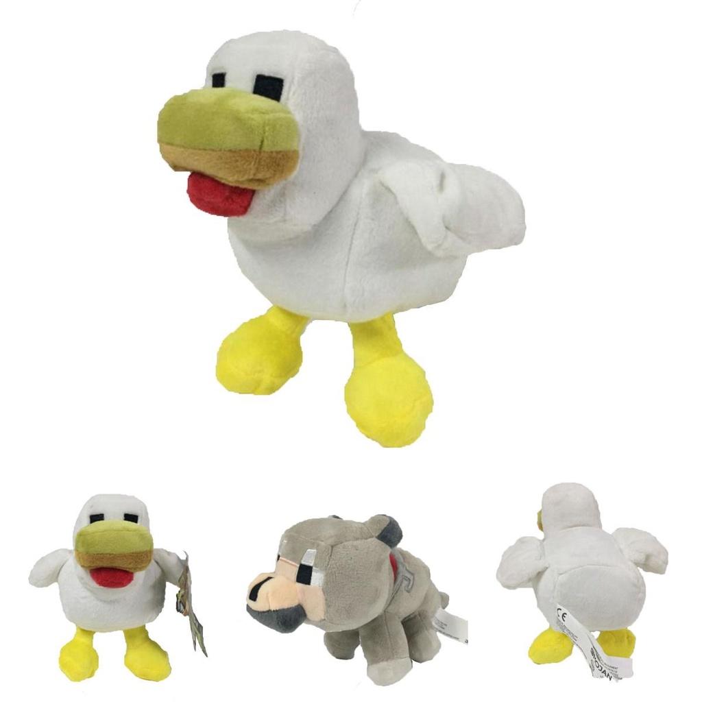 Adorable 20cm Minecraft Plush Toy Snow Golem Wolf Chickens Soft Stuffed Animal Gift