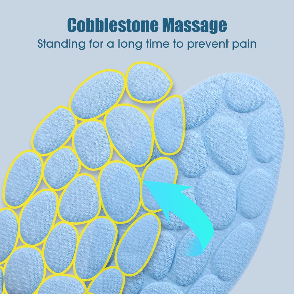 1 Paar zuschneidbare Massage-Sporteinlegesohlen