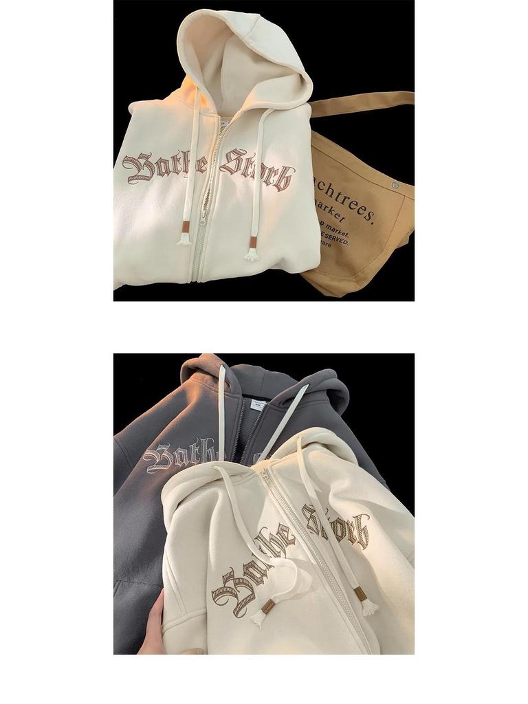 2023 Men's Casual Harajuku Hooded Zipper Cardigan Sweatshirt - Youth Trend