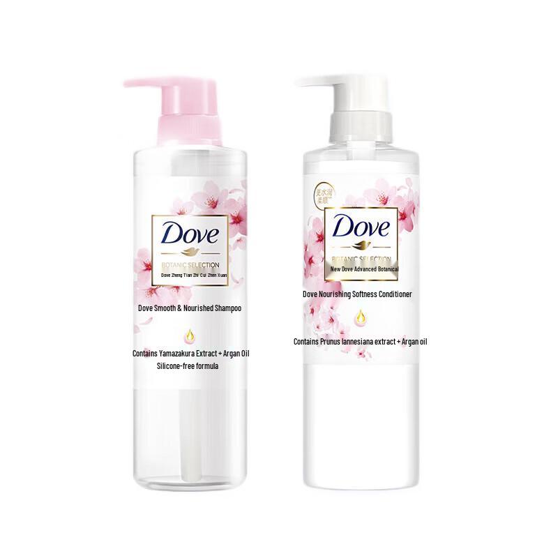 Dove Botanical Smooth & Moisturizing Cherry Blossom Hair Care Set