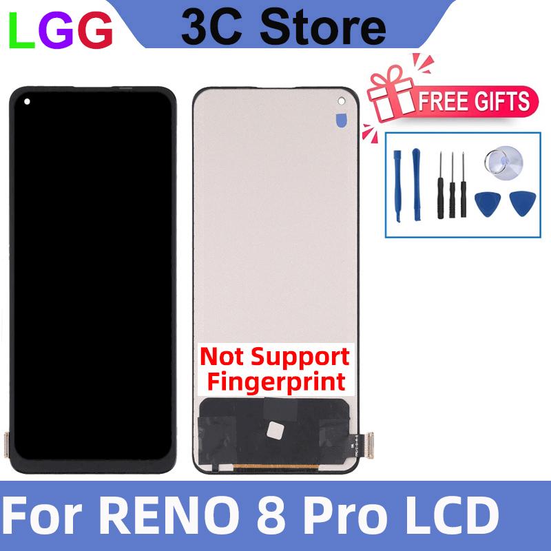 ЖК-дисплей для OPPO Reno 8 Pro Сенсорный экран Сборка дигитайзера Запасные части 4K HD