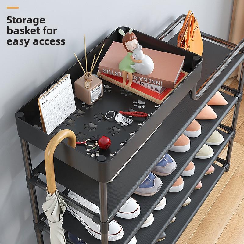 Non-Woven Fabric Dustproof Shoe Rack Multi-Layer Space-Saving Shoe Organizer for Home Entrance & Dormitory