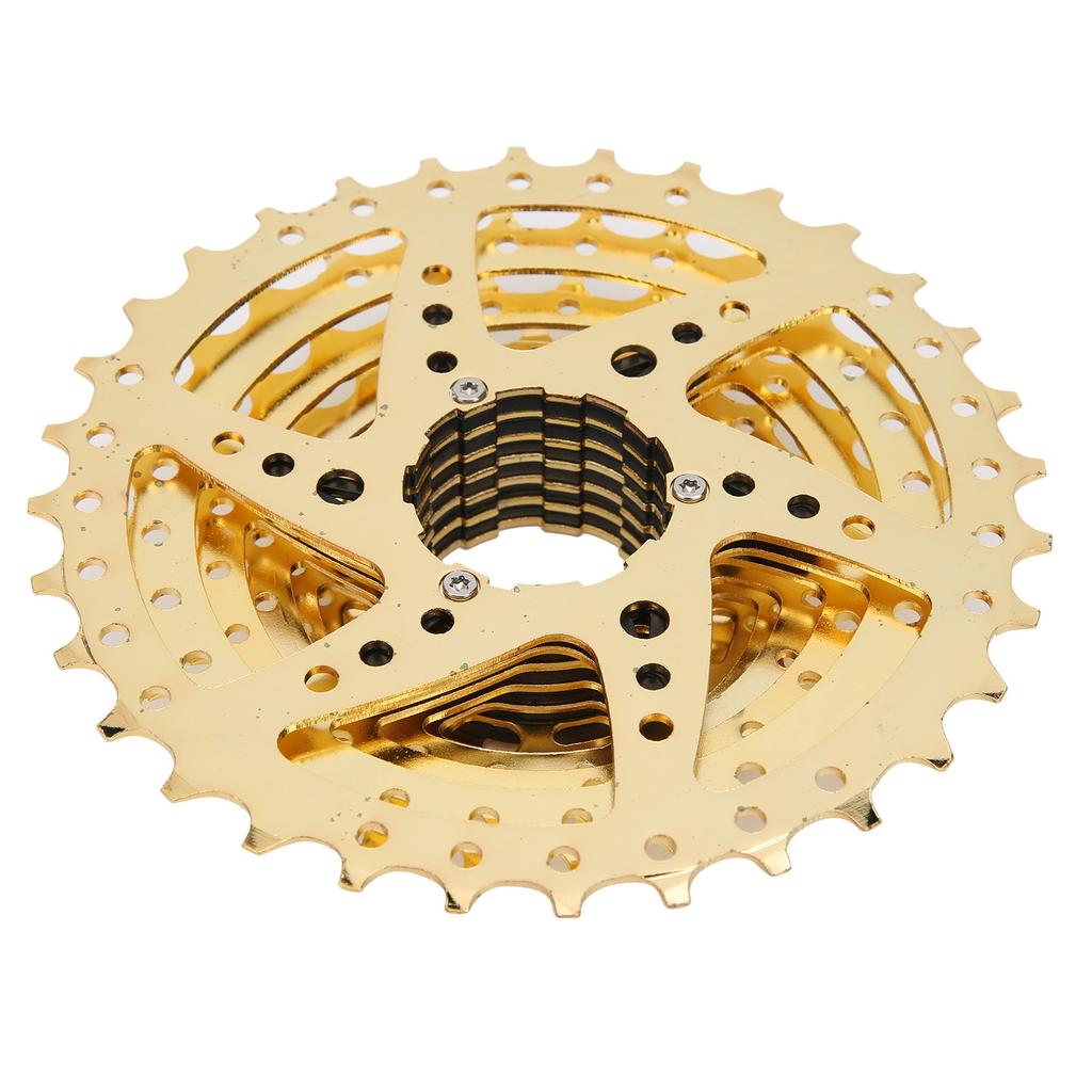 VG Sports Mountain Bike 9 Speed Freewheel Bicycle 11‑32T Cassette Flywheel Replacement Gold