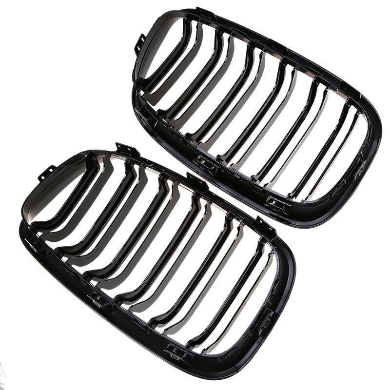 Rhyming Racing Kidney Grille Double Slat Sport Grill For BMW Pre-LCI F20 F21 1 Series 2012-2014,Car Accessories Replacement