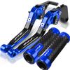 For YAMAHA FZ6 FAZER FZ-6 2004 2005 2006 2007 2008 2009 2010 Motorcycle Aluminum Brake Clutch Lever Handlebar Handle Grips Ends