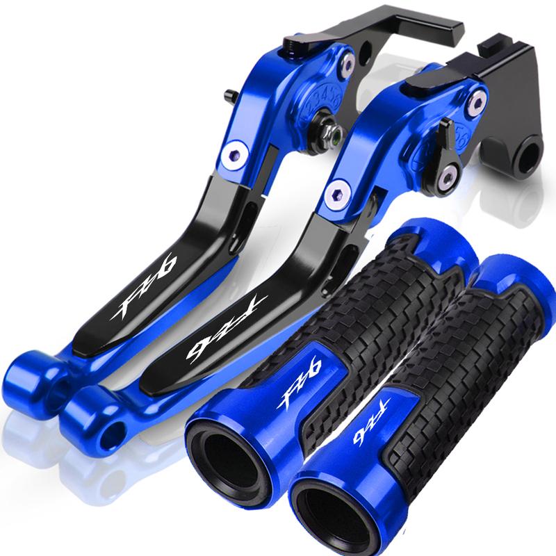 For YAMAHA FZ6 FAZER FZ-6 2004 2005 2006 2007 2008 2009 2010 Motorcycle Aluminum Brake Clutch Lever Handlebar Handle Grips Ends