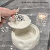 High-End Ceramic Ashtray with Lid: Stylish, Anti-Fly Design for Home & Commercial Use