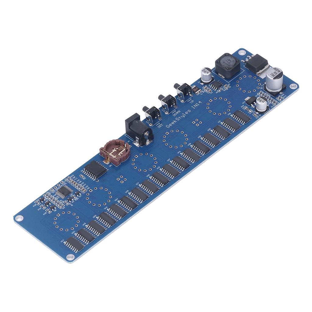 Nixie Tube Clock DIY Kit Multicolor Display 12 24 Hour Display IN14 Glowing Tube Clock Kit de asamblare