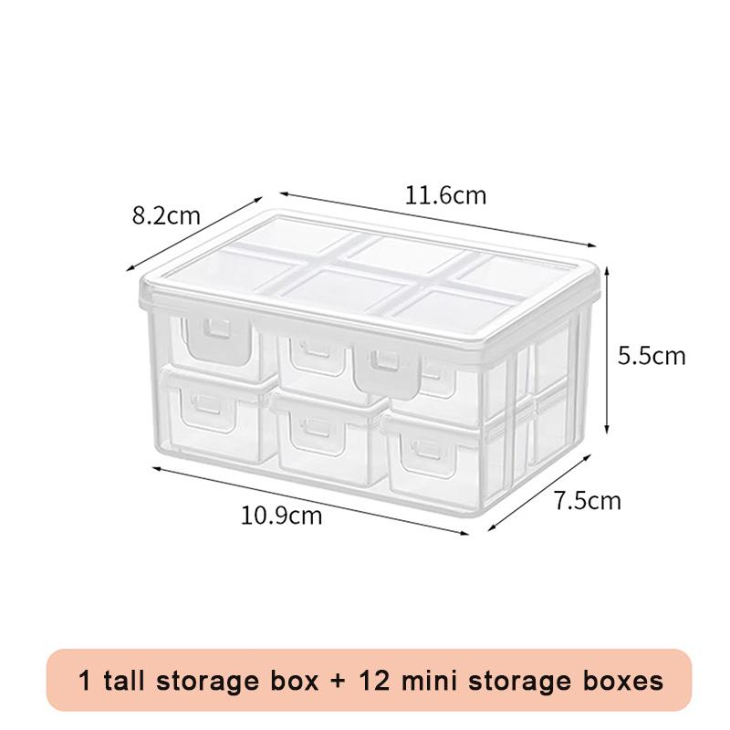 Portable Medicine Storage Box, Plastic Desktop Medicine Storage Box With Lid, Mini Household Medicine Box
