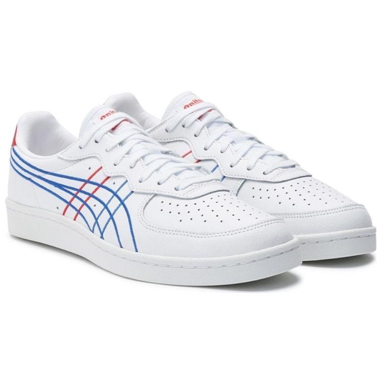 ONITSUKA TIGER Gsm Sd Bequeme Tägliche Rutschfeste Langlebige Low Top Skate Schuhe Unisex Sneaker Weiß Blau Rot 1183A653-101