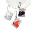 Cute Glittery Acrylic Milk Bean Keychain Pendant