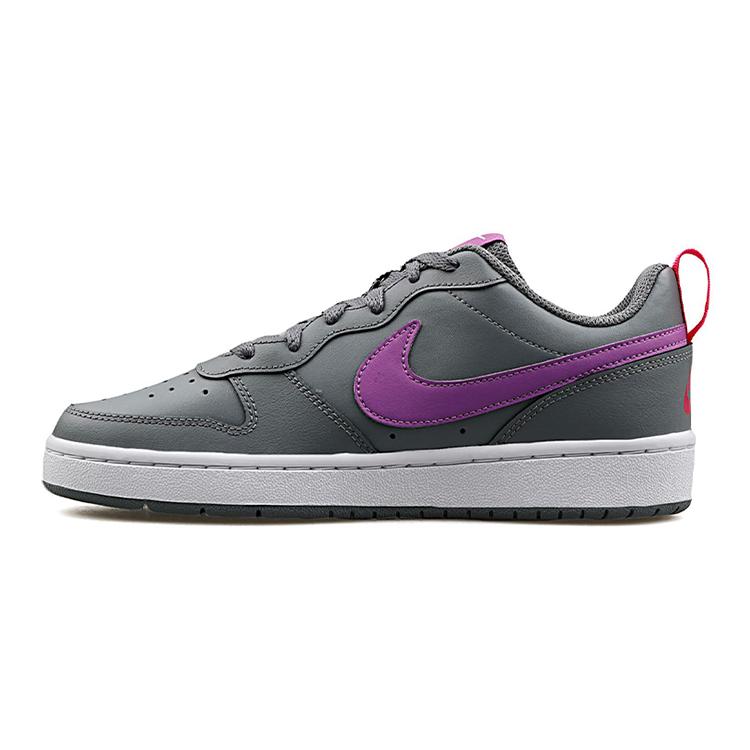 Nike Court Borough Low 2 Smoke Grey Purple Nebula GS BQ5448-006 38.5