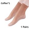 Women's Ultra-thin Cotton Silk Short Socks Seamless Breathable Socks Nylon Fashion Ladies Female Short Ankle Silk Socks