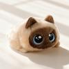 Chubby Black Cat Stuffed Plushie Squeezable Soft Cat Toy 1PC Perfect for Cat Lovers Collectible Gift Home Decoration