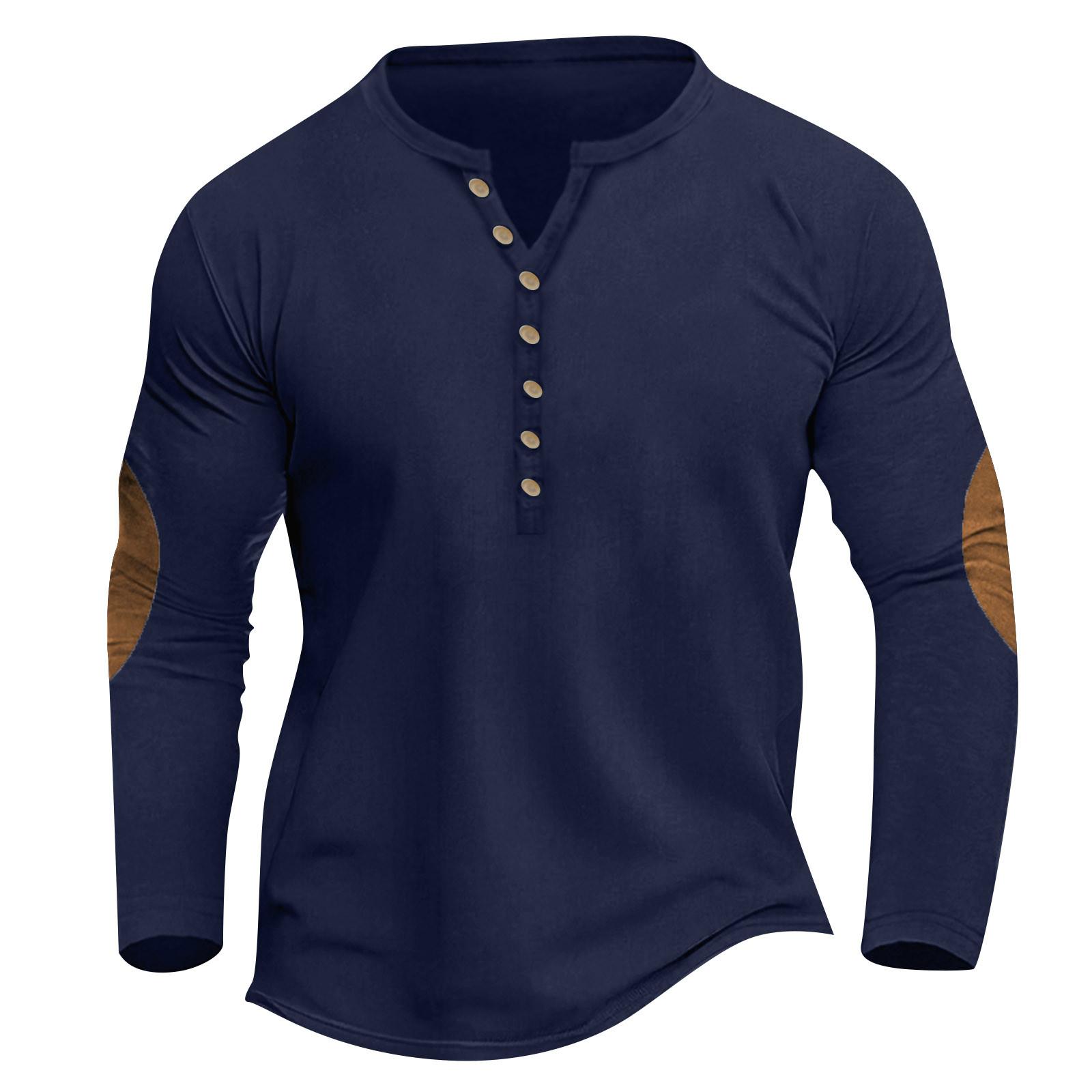 

Мужская футболка с длинным рукавом с графическим и вышитым рисунком, модная весенняя толстовка с длинным рукавом и принтом XXXXXL тёмно-синий