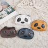 Creative Double Layer Coin Purse Panda Shape Multifunctional Key Bag Zipper Portable Small Handbag