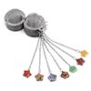 Tea Strainer Natural Stone Star-Shaped Stainless Steel Strainer For Making Tea Seasoning Bag Spice Box Accessory
