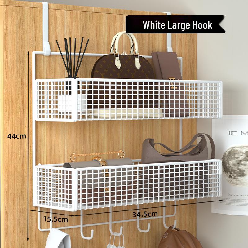 Wall-Mounted Entryway Storage Rack for Bedroom Doors