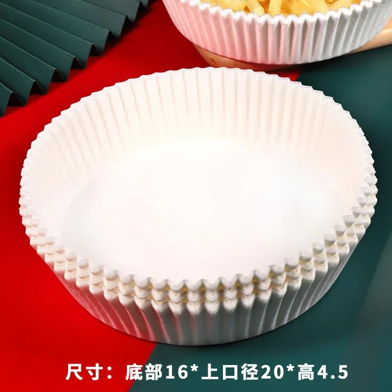 

Disposable Air Fryer Paper Liner Oil-proof Water-proof Paper Tray Non-Stick Parchment Baking Mat For Roasting Oven Microwave