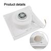 Bathroom Lighting White Bathroom Exhaust Fan 30x30cm Fan Moisture Removal Multi-blade Design Sturdy Construction
