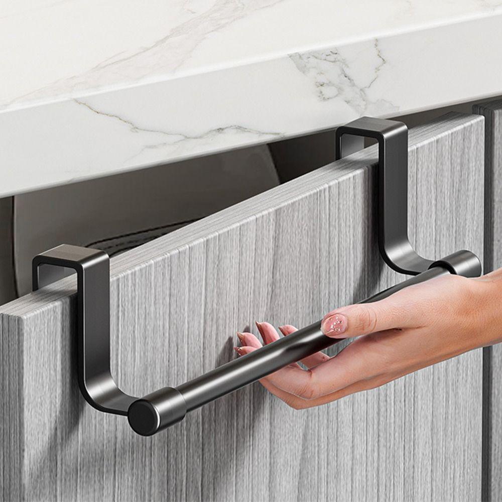 Rag Hanger Towel Rod Multi-purpose Towel Storage Organizer Gifts Over Cabinet Towel Rack