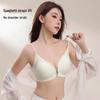Nahtloser Push-Up-BH für Damen: Verschluss vorne, Anti-Hängebrust, Seitenstütze, Ohne Bügel, Feste Cups