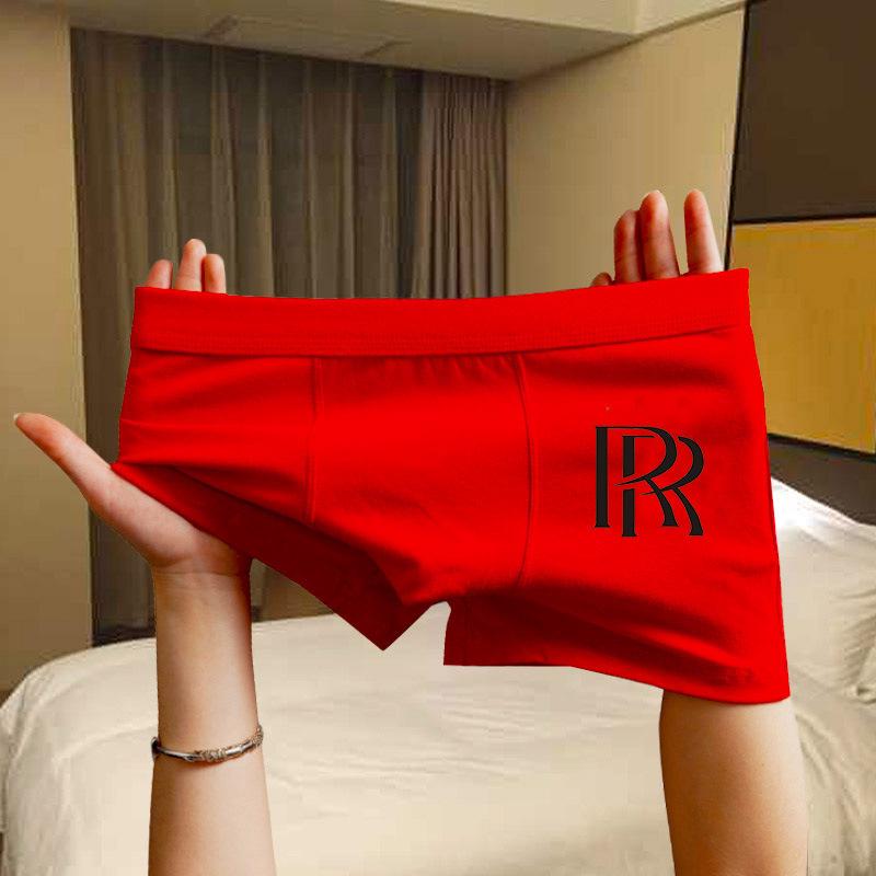 Men's Black Boxer Briefs - New 2025 Style, Loose Fit, Pure Cotton for Autumn/Winter