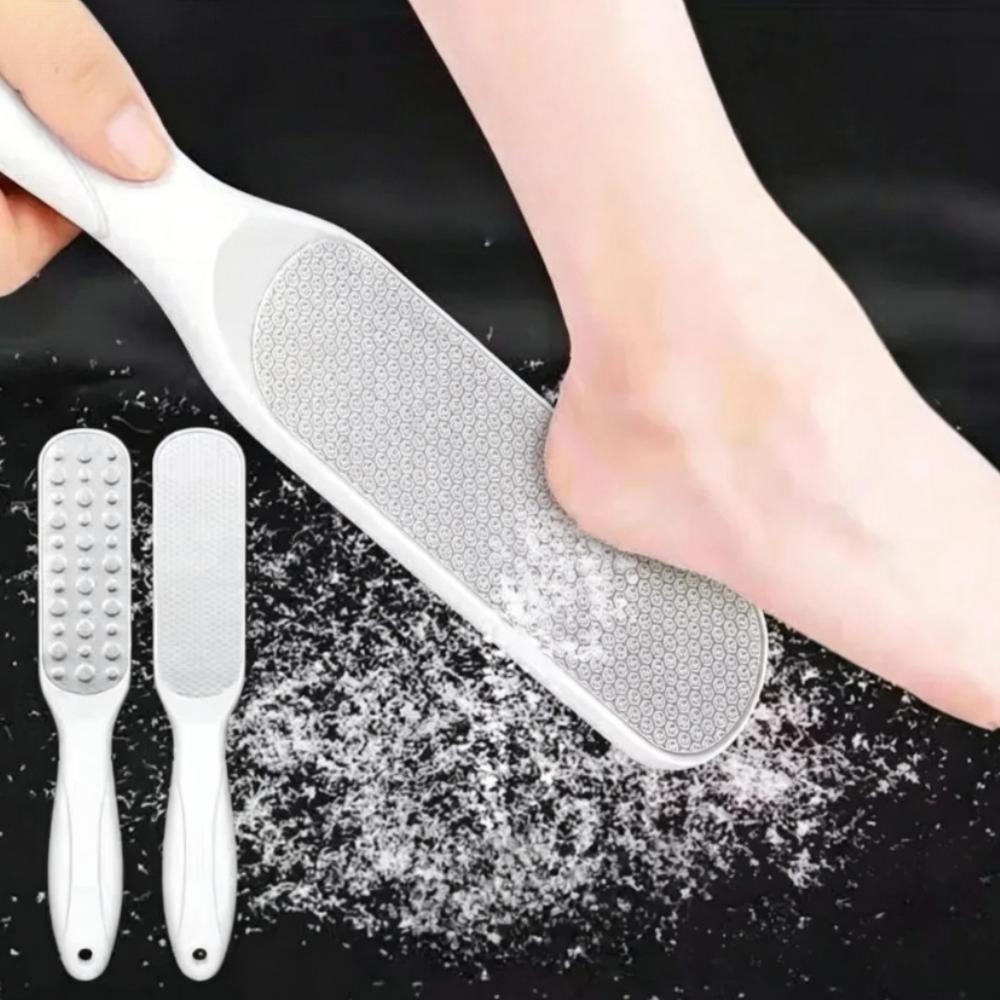 1/2PCS Stainless Steel Double-Sided Foot File Remove Calluses Exfoliation Dead Skin Feet Household Bathroom Foot Care Supplies