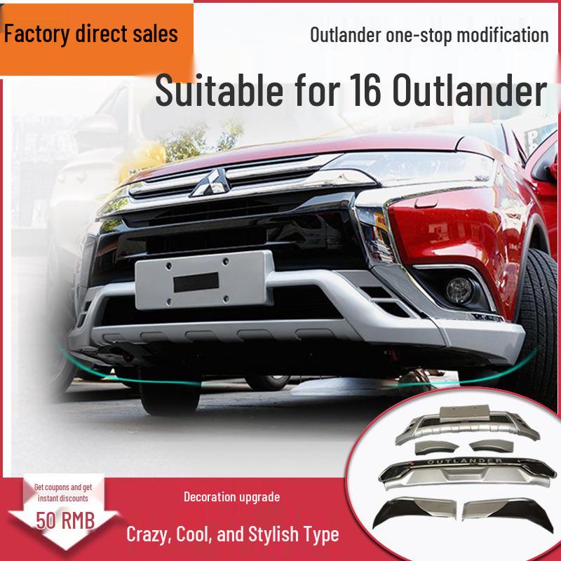 Mitsubishi Outlander 2016-2019 Front & Rear Bumper Guard Modification Accessories