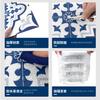 Portuguese Traditional Tile Floor Sticker Kitchen Bathroom Floor Decoration Self-Adhesive Thickened Matte Anti-Skid Sticker Waterproof