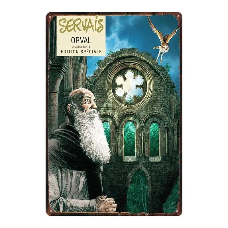 Vintage Belgian Beer Metal Tin Sign  ORVAL Chimay Retro Wall Decor for Kitchen Restaurant Home  Art Poster DUA