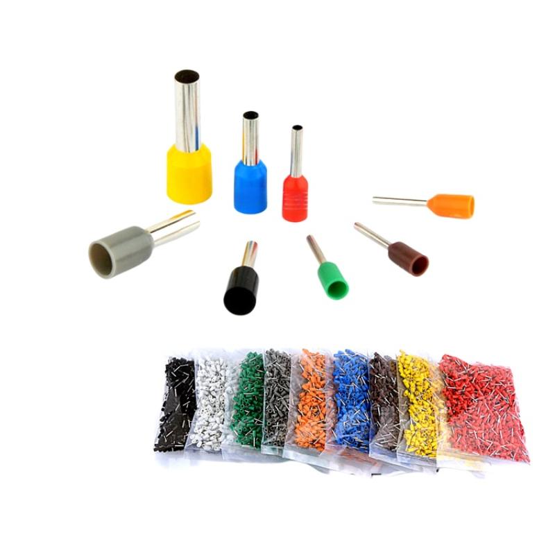 E0508 E7508 E1008 Tubular Crimp Terminals 1000pcs for Reliable Electrical Installations