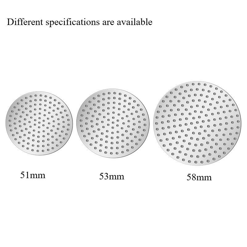 51/53/58mm Reusable Coffee Puck Screen 304 Stainless Steel Double Layer Coffee Filter Fine Mesh Professional Espresso Accessory
