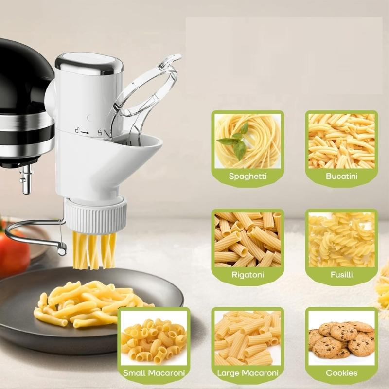 Washable Pastas Press Attachment With 7 Interchangeable Plates Kitchen Pastas Maker for Stand Mixers Accessories