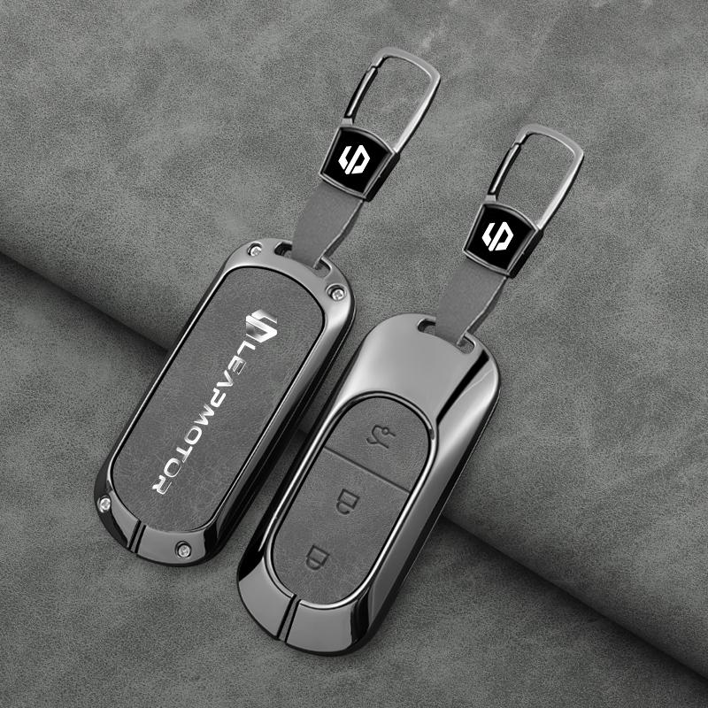 Zinc Alloy Car Key Case Cover for Leapmotor t03 s01 c11 for 2023 Leapmotor C01 T03 S01 C11 Leap Motor Holder Key Fob Keychain