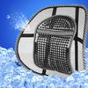 Car Seat Lumbar Support Pad with Vented Mesh Panel, Massage Back Cushion for Commutes, Travel or Desk Use Daily