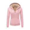 2025 Women's Thickened Zipper Hoodie with Logo Print - European & American Autumn/Winter Casual